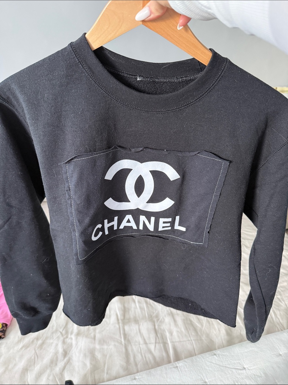 Chanel Black Logo Sweatshirt - Women